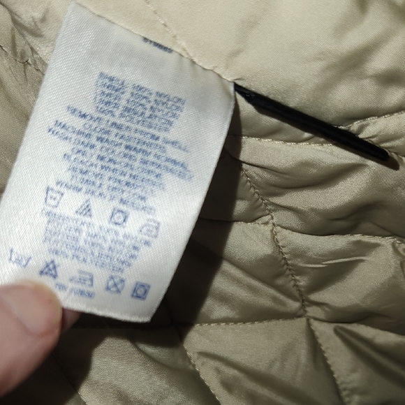 Lands End Tan Trench Coat Lightweight Classic Style - Picture 9 of 12